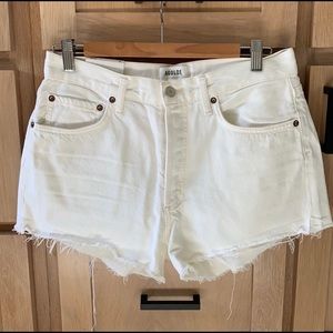 NWT AGOLDE White Jean Shorts